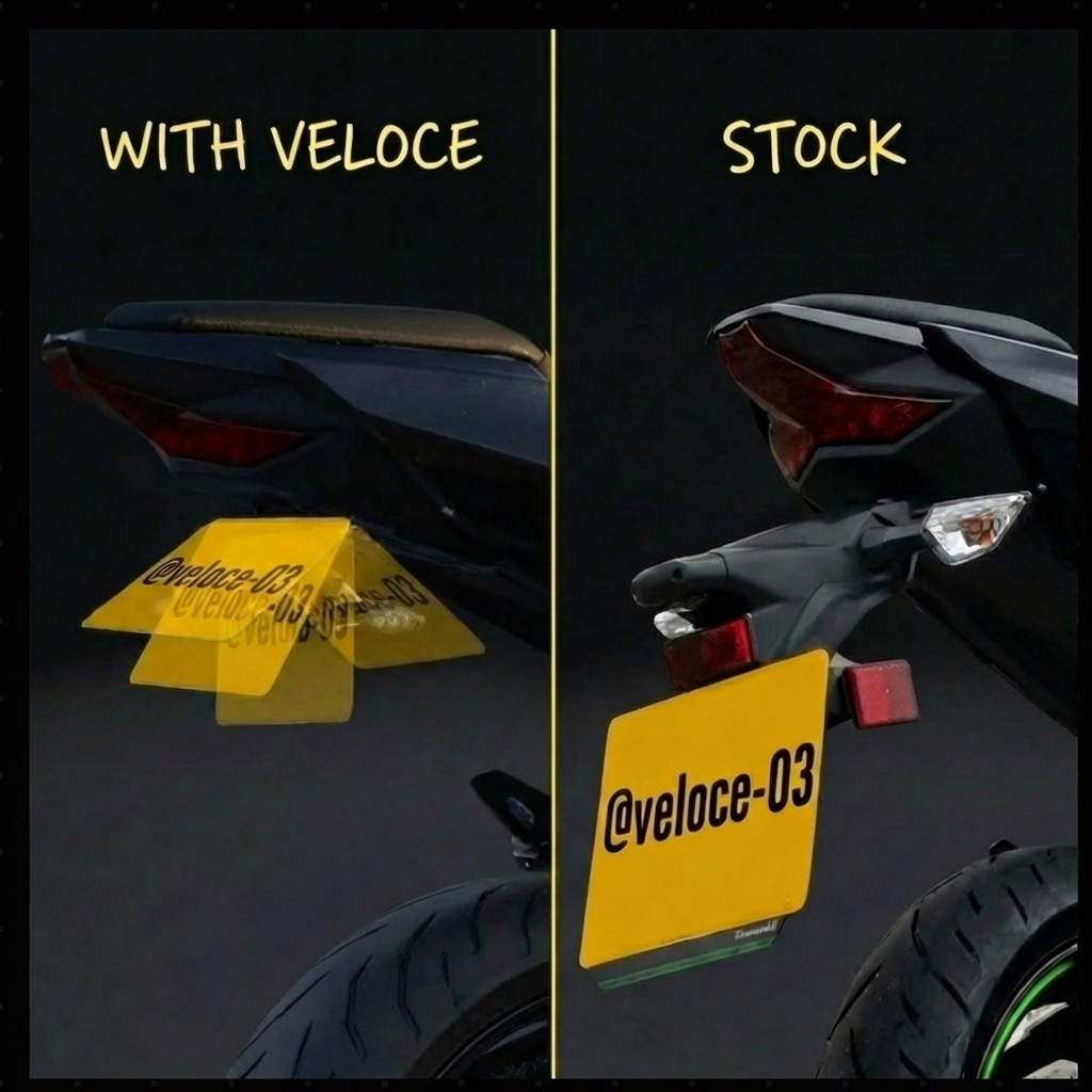 Foldable Tail Tidy + Racing Mirrors + FREE Keyring