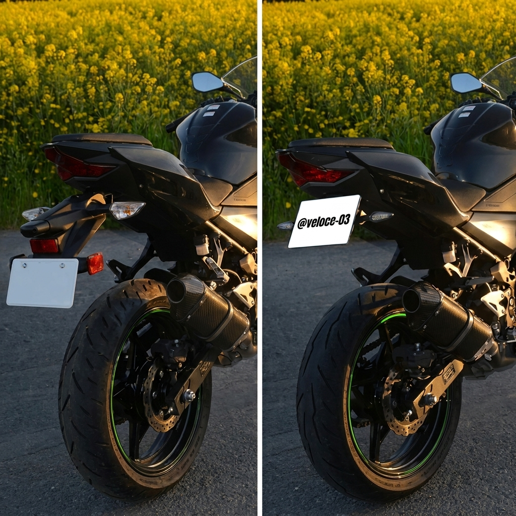 Foldable Tail Tidy + Racing Mirrors + FREE Keyring